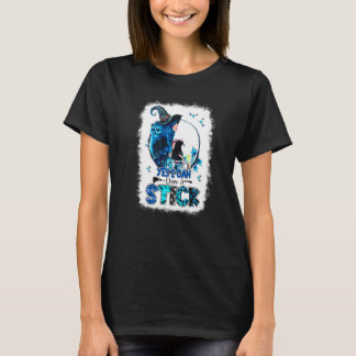 Ja, ich kann ein Hexenklotz-Halloween fahren T-Shirt
