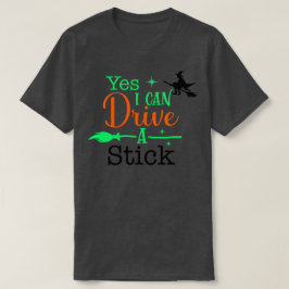 Ja, ich kann ein weibliches Halloween fahren T-Shirt