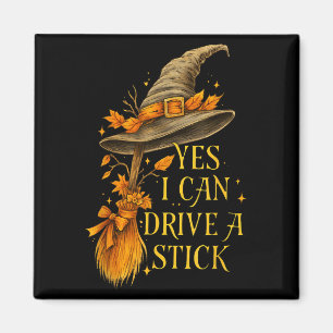 Ja, ich kann eine Stick Funny Halloween Soky Hexe  Magnet