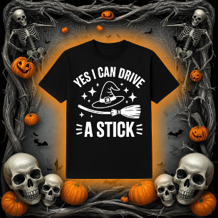 Ja, ich kann einen Stick fahren   Funny Witch Broo T-Shirt