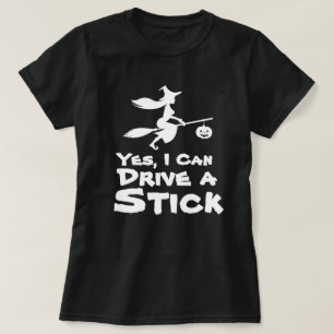 Ja, ich kann einen Stick Funny Halloween T - Shirt