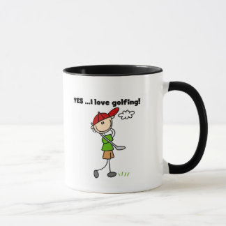 JA ich Liebe-Golf-T-Shirts und Geschenke Tasse