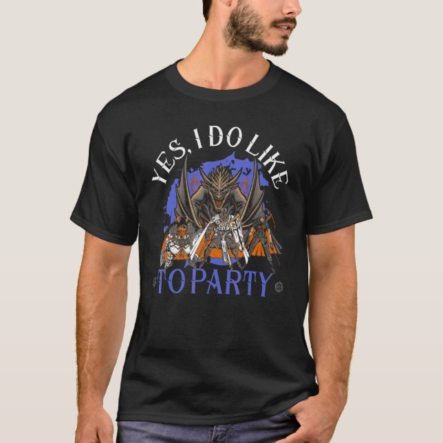 Ja, ich mag Party Tabletop Game Rpg Gamer Boa T-Shirt (Vorderseite)