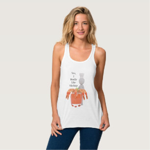 Ja, ich mag Shrimp Funny T - Shirt Tank Top