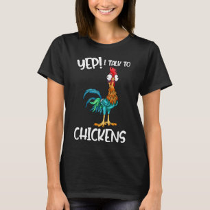 Ja, ich rede mit Hühnern-Shirt Süße Hühner-Buffs T T-Shirt
