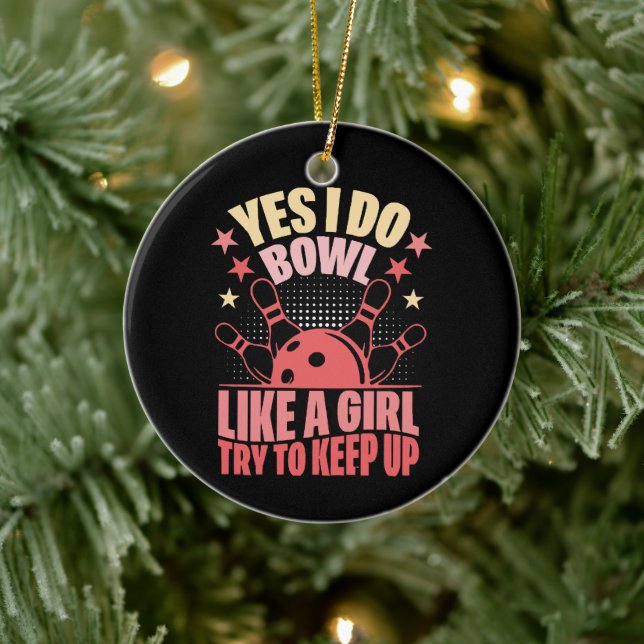 Ja, ich schrecke wie ein Mädchen, versuche nach ob Keramik Ornament (Baum)