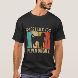Ja, ich spreche mit Golden Doodle T-Shirt