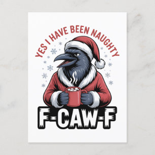 Ja, ich war unartig F-Caw-F Lustige Weihnachten Einladungspostkarte
