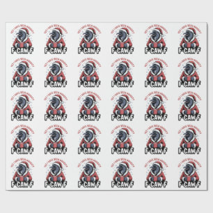 Ja, ich war unheimlich F-Caw-F Weihnachten Geschenkpapier