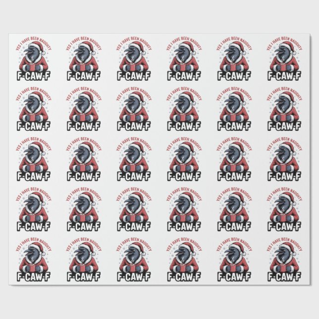 Ja, ich war unheimlich F-Caw-F Weihnachten Geschenkpapier (Flach)