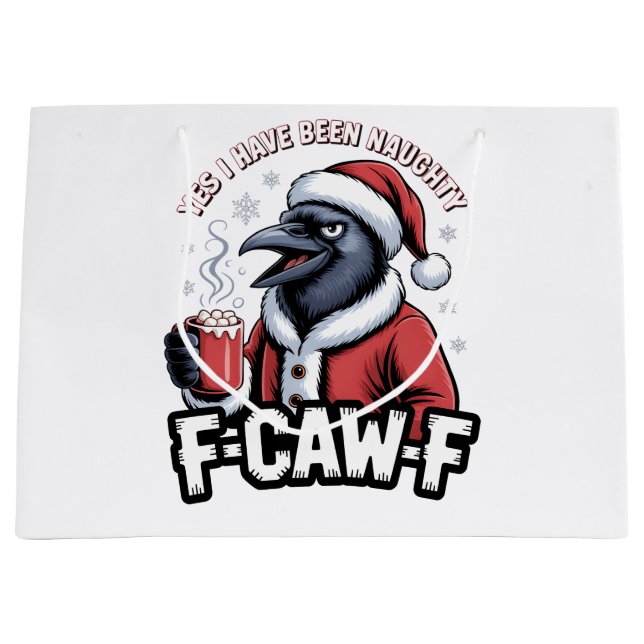 Ja, ich war unheimlich F-Caw-F Weihnachten Große Geschenktüte (Vorderseite)