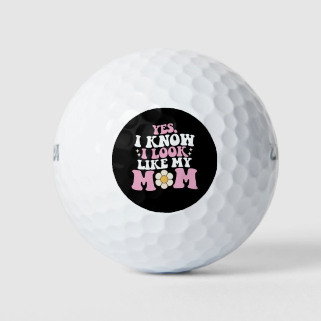 Ja, ich weiß, dass ich wie meine Mama aussehe Golfball (Vorderseite)