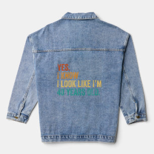 Ja, ich weiß, ich sehe aus, als wäre ich 40 Jahre Jeansjacke