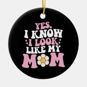 Ja, ich weiß, ich sehe meiner Mutter ähnlich, toll Keramik Ornament