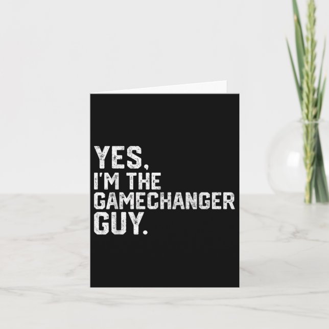 Ja Im Gamechanger Typ Funny Baseball Karte (Vorderseite)