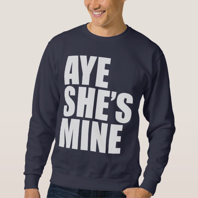 Ja ist sie lustige meine sweatshirt (Vorderseite)