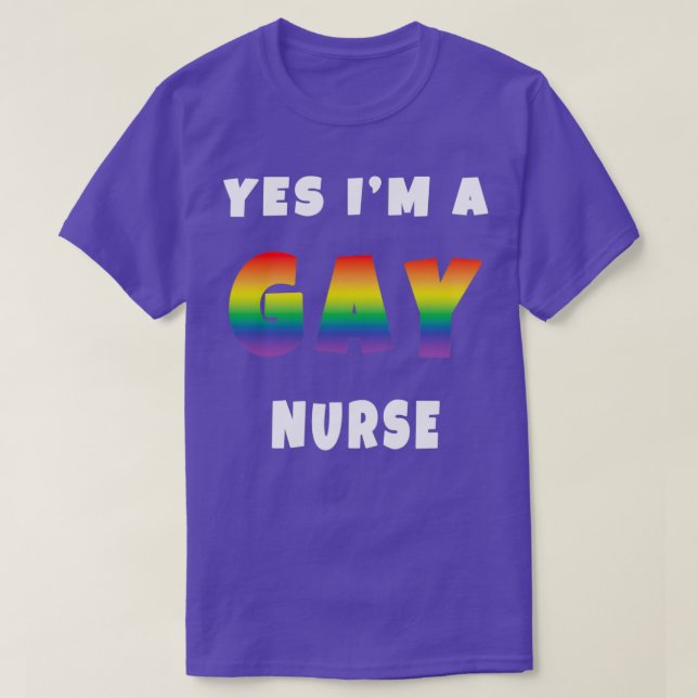 JA Ix27M A GAY NURSE T-Shirt (Design vorne)