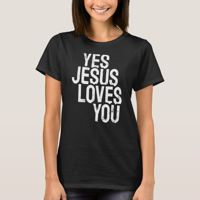 Ja Jesus Lieben Sie T-Shirt (Vorderseite)
