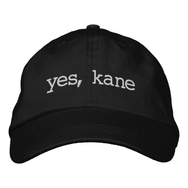 Ja, Kaninchen Bestickte Baseballkappe (Vorderseite)
