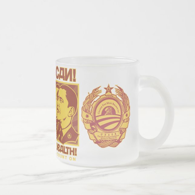 Ja kann er! Kamerad Obama Spoof Mattglastasse (Rechts)