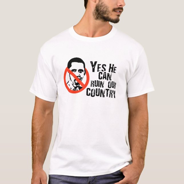 JA KANN ER UNSER LAND RUINIEREN T-Shirt (Vorderseite)