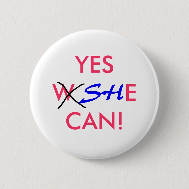 JA KANN SIE! - Wahlknopf Button (Vorderseite)