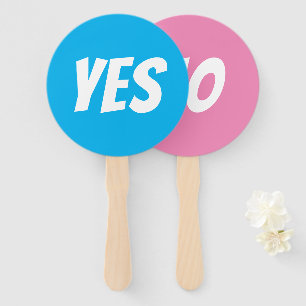 Ja/Kein Geschlecht offenbart Quiz-Spielsignaturen Fächer