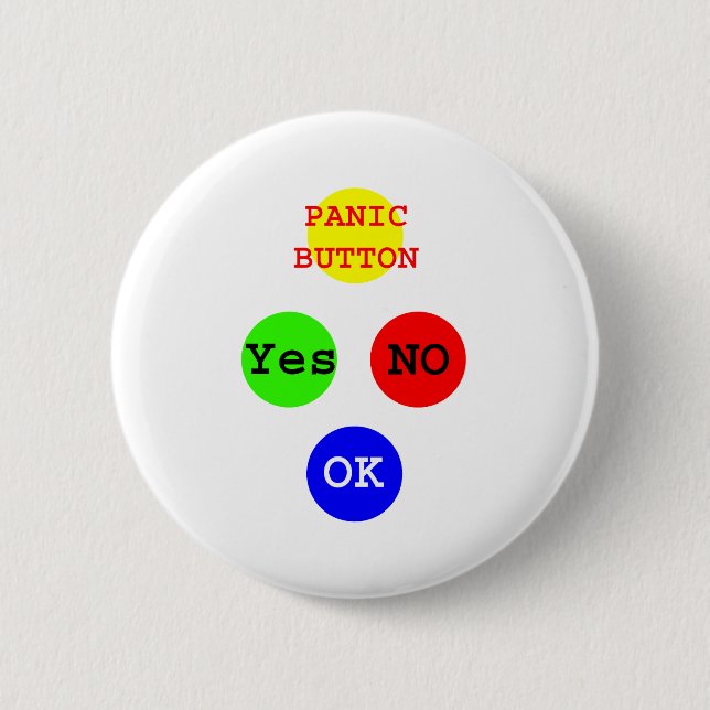 Ja, keine Tasten Das MUSEUM Zazzle Geschenke Button (Vorderseite)
