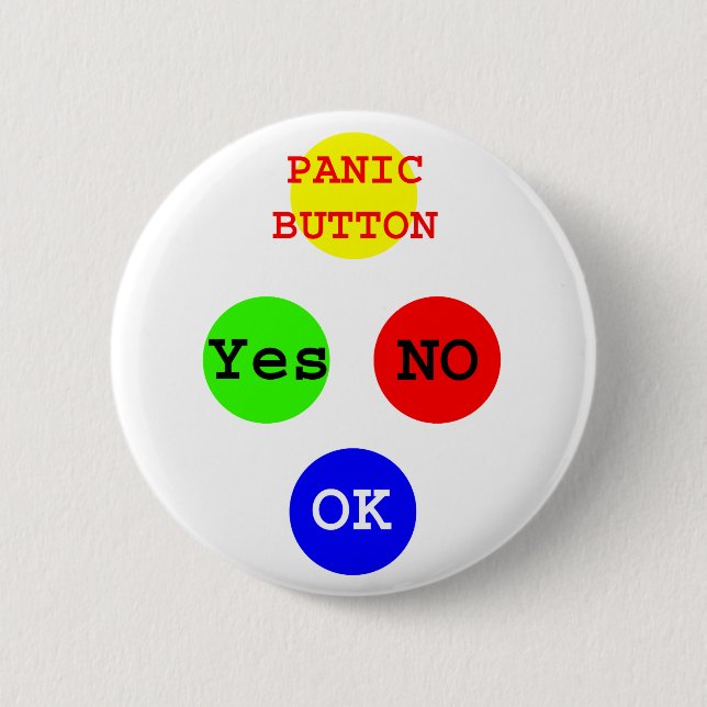 Ja, keine Tasten Das MUSEUM Zazzle Geschenke Button (Vorderseite)
