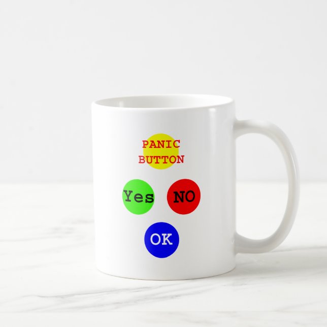 Ja, keine Tasten Das MUSEUM Zazzle Geschenke Kaffeetasse (Rechts)