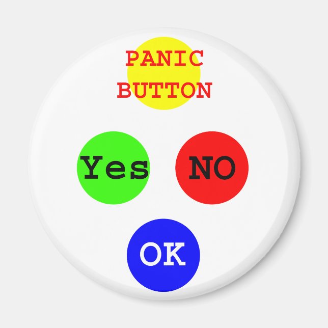 Ja, keine Tasten Das MUSEUM Zazzle Geschenke Magnet (Vorne)