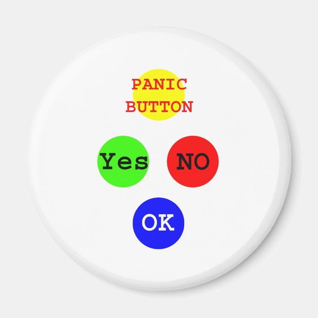 Ja, keine Tasten Das MUSEUM Zazzle Geschenke Magnet (Vorne)