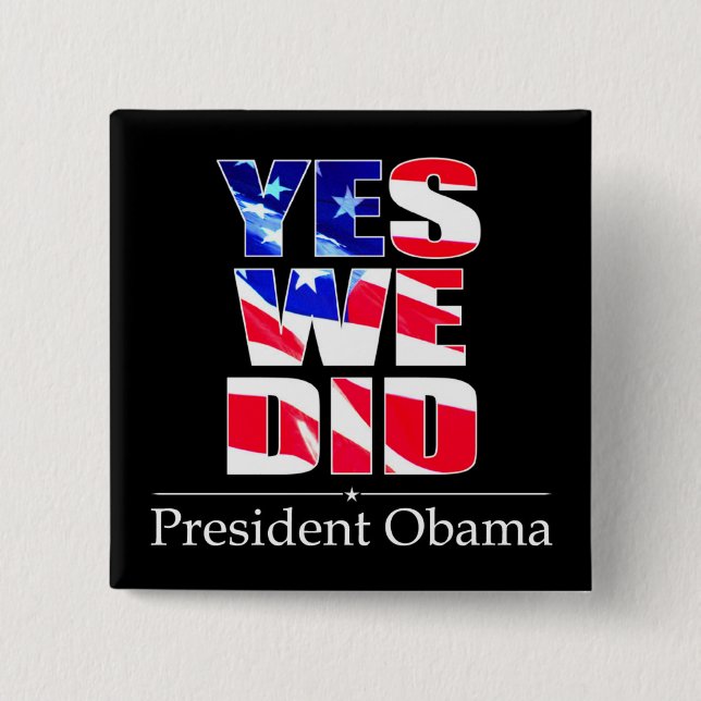 Ja kennzeichneten wir - quadratischen Knopf Button (Vorderseite)