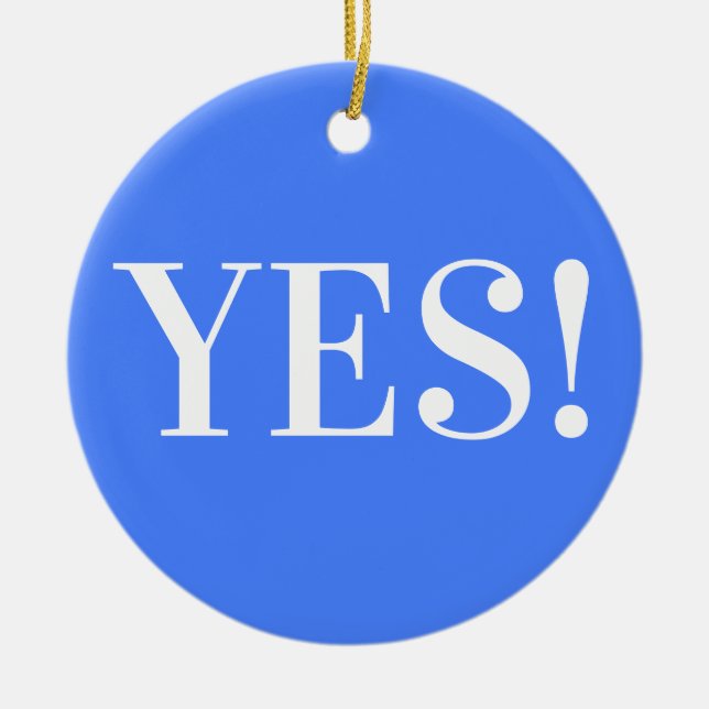 JA! KERAMIK ORNAMENT (Vorne)