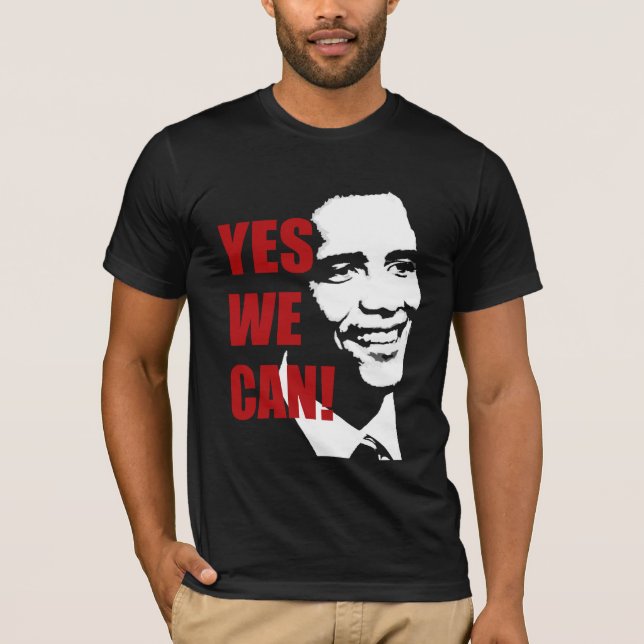 Ja können wir Barack Obama T-Shirt (Vorderseite)
