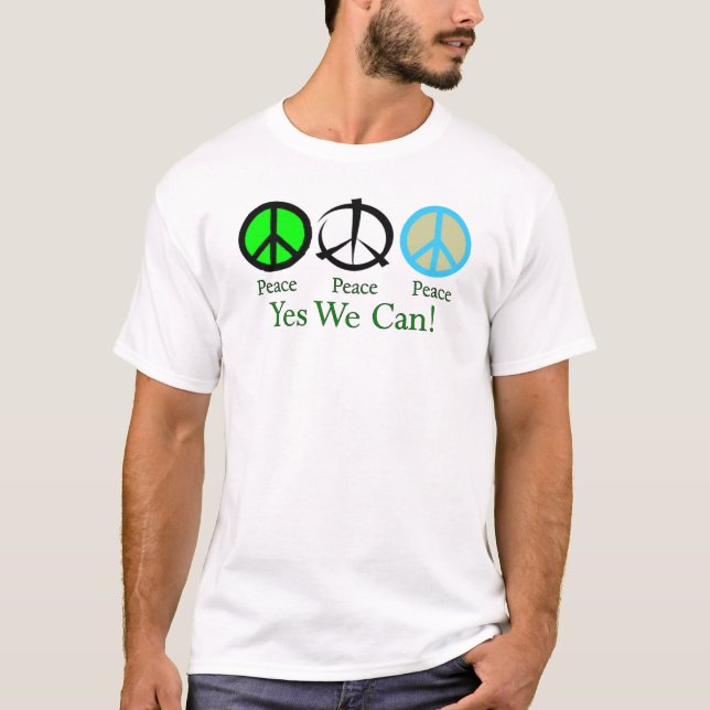 Ja können wir (Frieden) T-Shirt (Vorderseite)