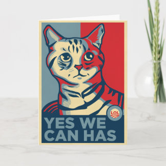 Ja können wir haben feiertagskarte