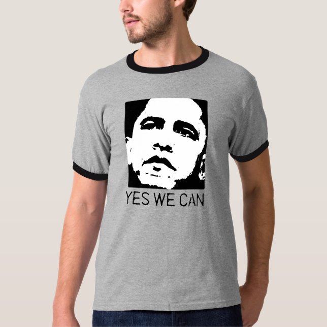 Ja können wir Obama 2008 T-Shirt (Vorderseite)
