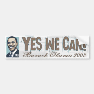 Ja können wir! Obama-Autoaufkleber Autoaufkleber