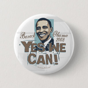 Ja können wir! Obama-Knopf Button