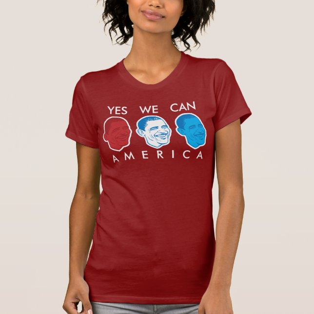 "Ja können wir T - Shirt Amerikas" Obama (Vorderseite)