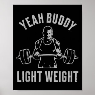 Ja Kumpel Leichtgewicht Bodybuilding Fitnessstudio Poster