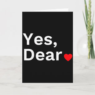 Ja, lieber Herz-Valentinsgeschenk für ihn Männer Karte