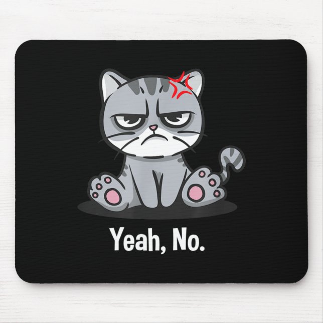 Ja Lustiger Sarkastischer Humor Sarkasmus Introver Mousepad (Vorne)