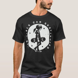 Ja Mädchen können Skateboard 1 T-Shirt