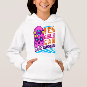 Ja Mädchen können Skateboard Skateboard Skateboard Hoodie