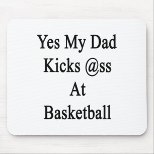 Ja, mein Papa spielt Basketball Mousepad