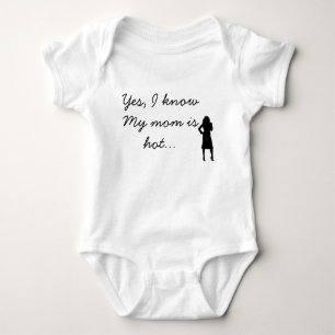 Ja, meine Mutter ist heiß Baby Strampler