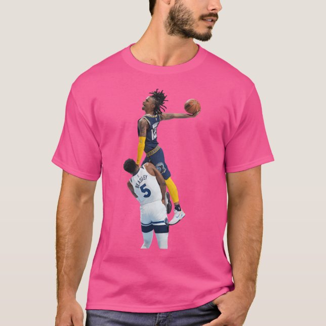 Ja Morant posterized Dunk auf Malik Beasley T-Shirt (Vorderseite)