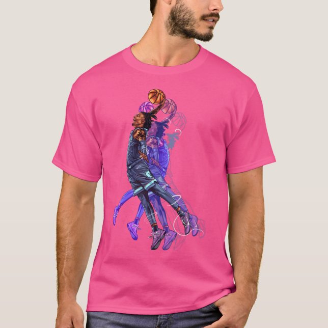 Ja Morant Zeichnend Kunst T-Shirt (Vorderseite)